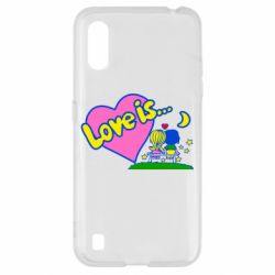 Чехол для Samsung A01/M01 Love is...-PrintSalon Чехол для Samsung A01/M01 Love is...