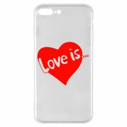 Чехол для iPhone 8 Plus Love is... - PrintSalon