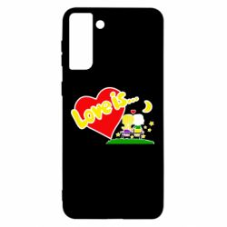 Чехол для Samsung S21 Ultra Love is... - PrintSalon