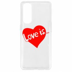 Чехол для Oppo Reno 4 Pro Love is... - PrintSalon