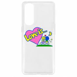 Чехол для Oppo Reno 4 Pro Love is... - PrintSalon