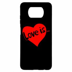 Чехол для Xiaomi Poco X3 Love is... - PrintSalon