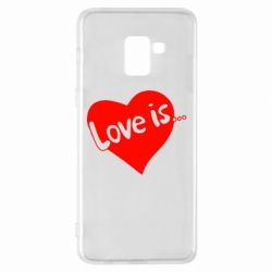Чехол для Samsung A8+ 2018 Love is... - PrintSalon