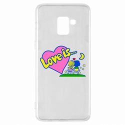 Чехол для Samsung A8+ 2018 Love is... - PrintSalon