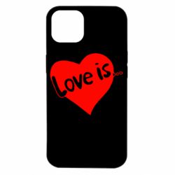 Чехол для iPhone 14 Love is...-PrintSalon Чехол для iPhone 14 Love is...