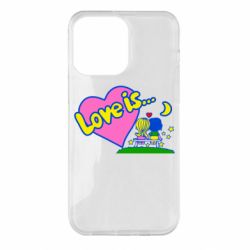 Чехол для iPhone 14 Pro Max Love is... - PrintSalon