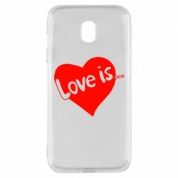 Чехол для Samsung J3 2017 Love is... - PrintSalon