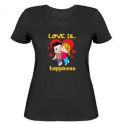 Женская футболка Love is...happyness - PrintSalon