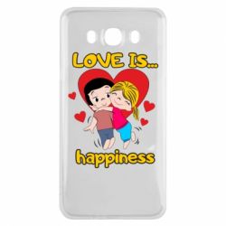 Чехол для Samsung J7 2016 Love is...happyness