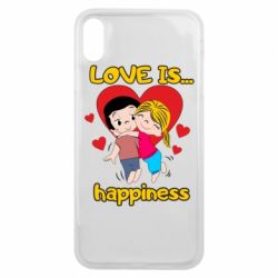 Чехол для iPhone Xs Max Love is...happyness - PrintSalon