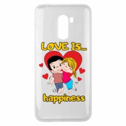 Чехол для Xiaomi Pocophone F1 Love is...happyness - PrintSalon