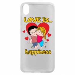Чехол для Xiaomi Redmi 7A Love is...happyness - PrintSalon