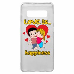 Чехол для Samsung S10+ Love is...happyness - PrintSalon