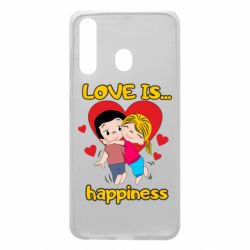 Чехол для Samsung A60 Love is...happyness - PrintSalon