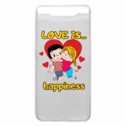 Чехол для Samsung A80 Love is...happyness - PrintSalon