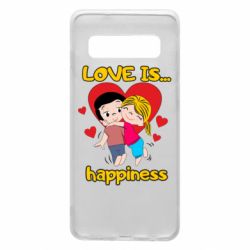 Чехол для Samsung S10 Love is...happyness - PrintSalon
