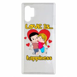 Чехол для Samsung Note 10 Plus Love is...happyness-PrintSalon Чехол для Samsung Note 10 Plus Love is...happyness
