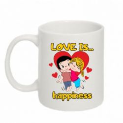 Чашка 320ml Love is...happyness-PrintSalon Чашка 320ml Love is...happyness