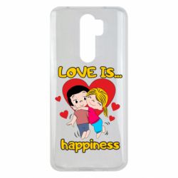 Чехол для Xiaomi Redmi Note 8 Pro Love is...happyness - PrintSalon