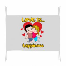 Флаг Love is...happyness - PrintSalon