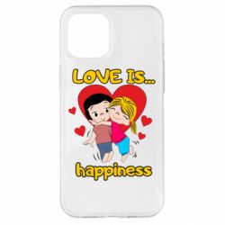 Чехол для iPhone 12 Pro Max Love is...happyness - PrintSalon