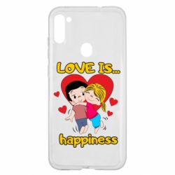 Чехол для Samsung A11/M11 Love is...happyness - PrintSalon