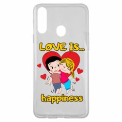 Чехол для Samsung A20s Love is...happyness-PrintSalon Чехол для Samsung A20s Love is...happyness