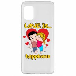 Чехол для Samsung A31 Love is...happyness - PrintSalon