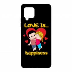 Чехол для Samsung A42 5G Love is...happyness - PrintSalon