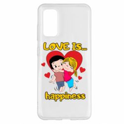 Чехол для Samsung S20 Love is...happyness - PrintSalon