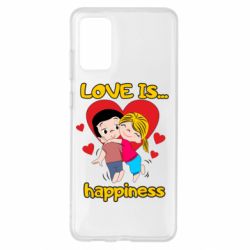 Чехол для Samsung S20+ Love is...happyness - PrintSalon