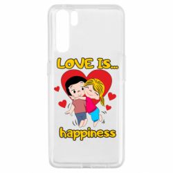 Чехол для Oppo A91/Reno3 Love is...happyness - PrintSalon
