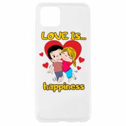 Чехол для Oppo A92s Love is...happyness - PrintSalon