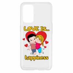 Чехол для Oppo Reno 5 4G Love is...happyness - PrintSalon