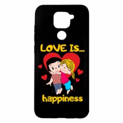 Чехол для Xiaomi Redmi Note 9/Redmi 10X Love is...happyness - PrintSalon