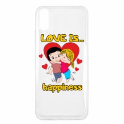 Чехол для Xiaomi Redmi 9a Love is...happyness - PrintSalon
