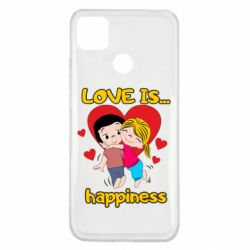 Чехол для Xiaomi Redmi 9c Love is...happyness-PrintSalon Чехол для Xiaomi Redmi 9c Love is...happyness