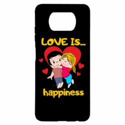 Чехол для Xiaomi Poco X3 Love is...happyness - PrintSalon
