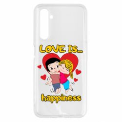 Чехол для Realme 6 Love is...happyness - PrintSalon