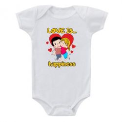 Детский бодик Love is...happyness - PrintSalon