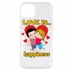 Чехол для iPhone 14 Plus Love is...happyness - PrintSalon