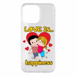 Чехол для iPhone 14 Pro Max Love is...happyness - PrintSalon