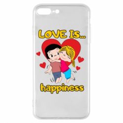 Чехол для iPhone 7 Plus Love is...happyness - PrintSalon