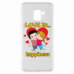 Чехол для Samsung A8+ 2018 Love is...happyness - PrintSalon