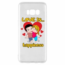 Чехол для Samsung S8 Love is...happyness - PrintSalon