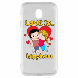 Чехол для Samsung J3 2017 Love is...happyness - PrintSalon
