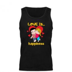 Мужская майка Love is...happyness - PrintSalon