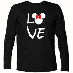 Футболка с длинным рукавом Love Mickey Mouse (female) - PrintSalon