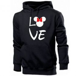 Мужское худи Love Mickey Mouse (female) - PrintSalon