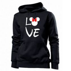 Женское худи Love Mickey Mouse (female) - PrintSalon